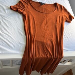 Forever 21 Terracotta Short Sleeve Dress